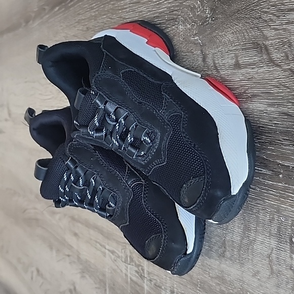 Jeffery Campbell Lo-Fi Chunky Sneakers Black White Red 6.5 - Picture 5 of 12